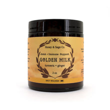 Load image into Gallery viewer, Golden Milk: Stress + Immune Support, Wellness - Honey &amp; Sage 
