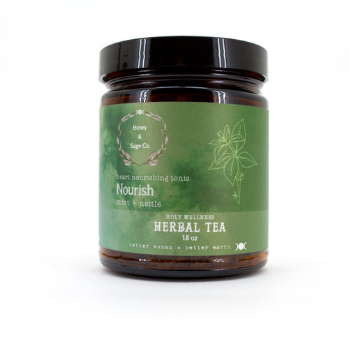 Herbal Tea: Nourish Heart Nourishing Tonic, Tea - Honey & Sage 