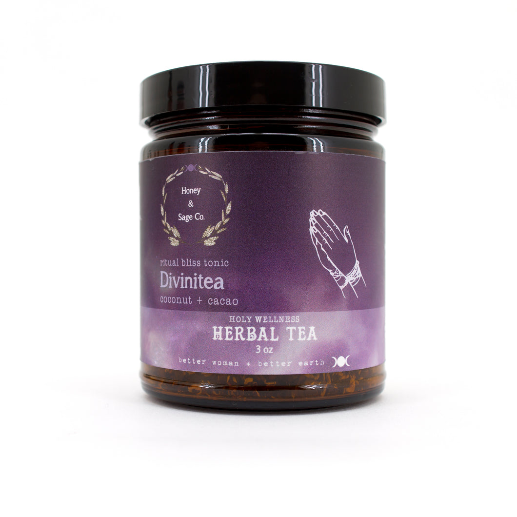 Herbal Tea: Divini-tea Ritual Bliss Tonic, Tea - Honey & Sage 