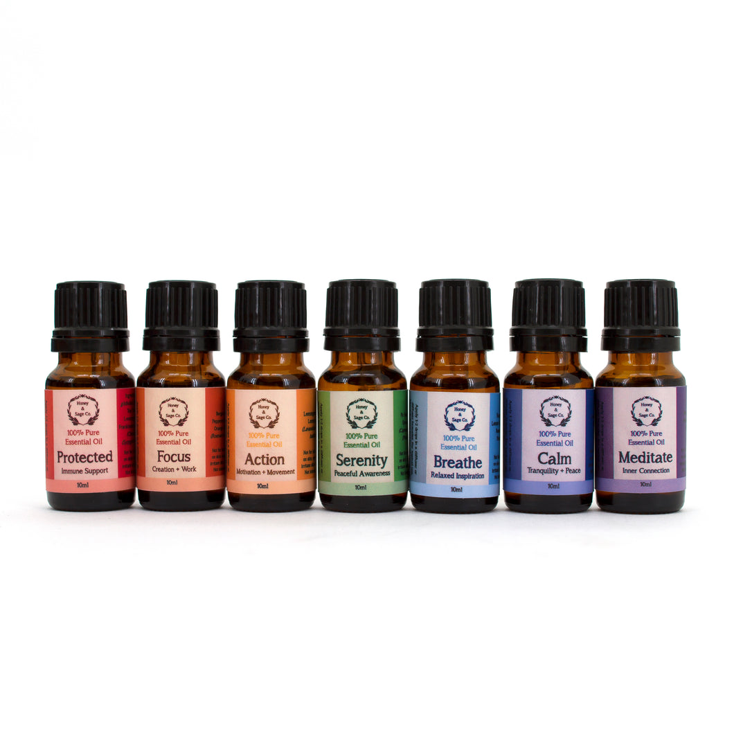 Essential Oil: Chakra Aromatherapy Collection, Essential Oil - Honey & Sage 