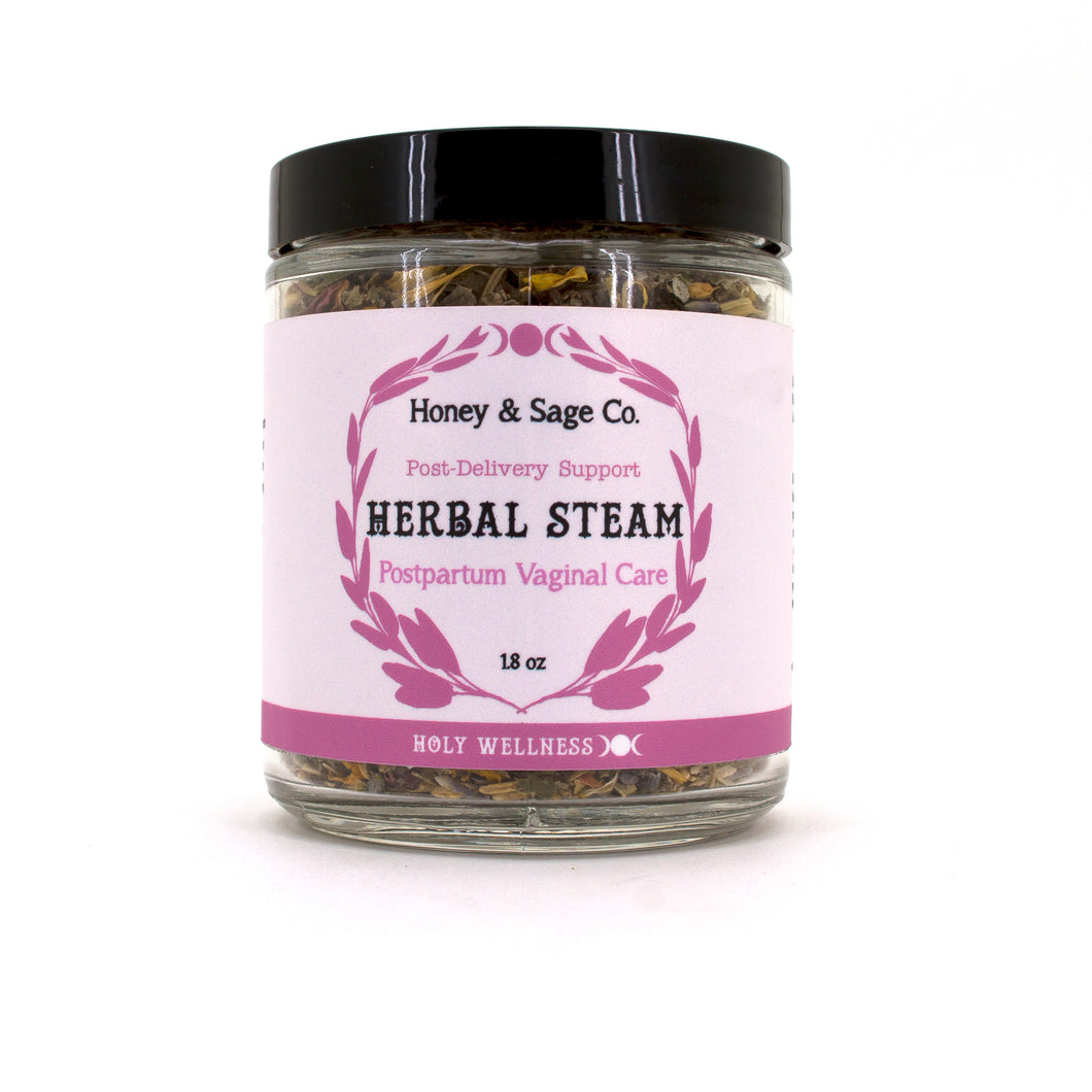 Herbal Steam: Postpartum Vaginal Care, Herbal Steam - Honey & Sage 