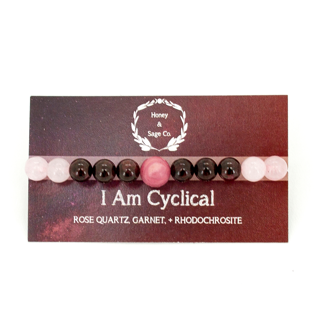 Mala Bracelet: I Am Cyclical, Mala - Honey & Sage 
